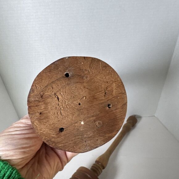 Vintage Handmade Wooden Spindle Candle Holders - Picture 6 of 10